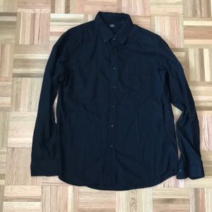 Uniqlo Black Flannel Shirt Medium Men’s